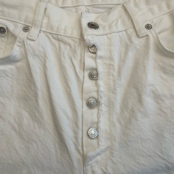 Mango Button Up Jeans, Off White, Women’s Size 10 - Picture 4 of 10